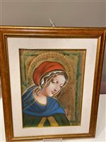 Quadro Floriddia Gioielli in Tessuto MADONNA OLIO SU TELA - MADONNA OLIO SU TELA